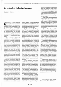 La orfandad del reino humano I - Revista de la Universidad de México