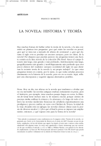 la novela: historia y teoría