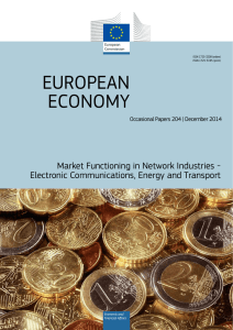 Market Functioning in Network Industries - Electronic