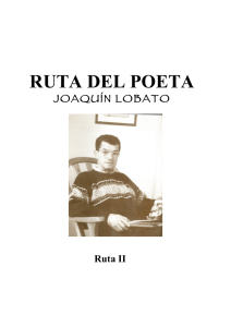 ruta del poeta - Asociación Amigos de Joaquín Lobato