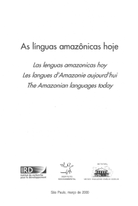 As linguas amazonicas hoie