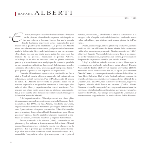 Texto sobre Rafael Alberti e ilustración en PDF