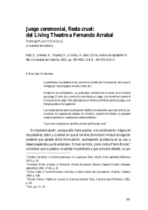 Juego ceremonial, fiesta cruel: del Living Theatre a Fernando Arrabal