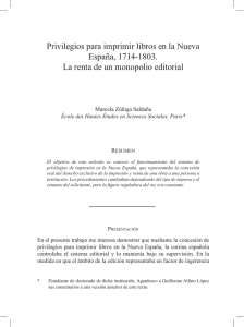 Privilegios para imprimir libros en la Nueva España, 1714