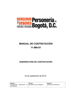 MANUAL DE CONTRATACIÓN 11-MN-01