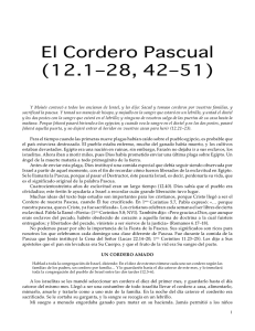 El Cordero Pascual (12.1–28, 42–51)