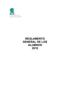 REGLAMENTO GENERAL DE LOS ALUMNOS 2010
