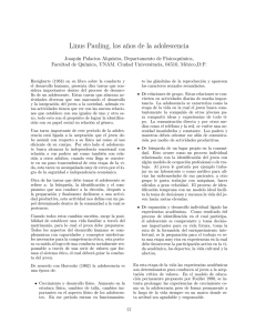 Linus Pauling, los años de la adolescencia - UAM-I