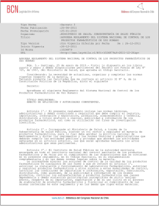 D.S. N° 3/10 - Instituto de Salud Pública de Chile