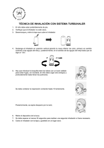 Técnica de inhalación con sistema Turbuhaler