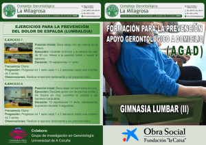 Gimnasia lumbar II - Grupo de Investigación en Gerontología