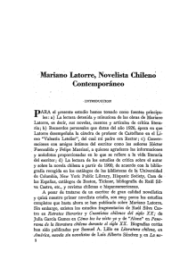 Mariano Latorre, Novelista Chileno Contemporáneo