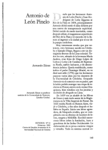 León Pinelo - Revistas de la Universidad Nacional de Córdoba