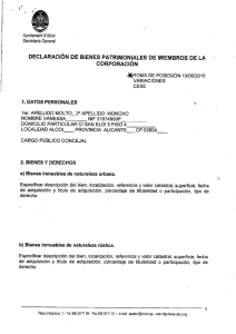 toma de posesión 13/06/2015