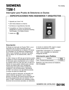 Interruptor para Prueba de Detectores en Ductos