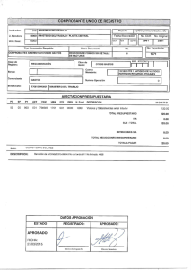 ¿Fil ÍOIQ PROBANTE UNICO DE REGISTRO