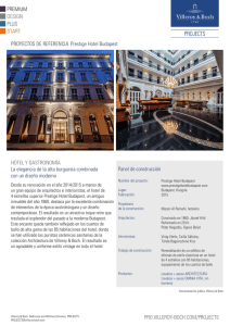PROYECTOS DE REFERENCIA Prestige Hotel Budapest PRO