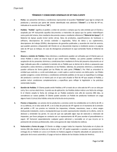 [Type text] Page 1 of 10 TÉRMINOS Y CONDICIONES