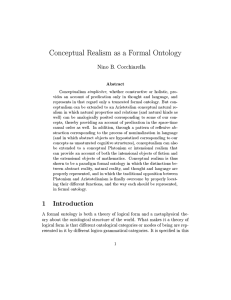 Conceptual Realism as Formal Ontology