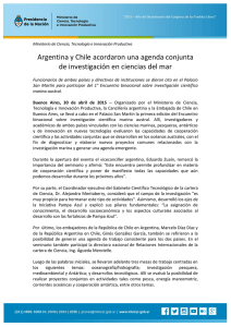 Argentina y Chile acordaron una agenda conjunta de investigación