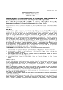 Algunas variables clínico epidemiológicas de los pacientes con el