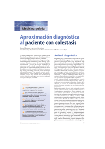 Aproximación diagnóstica al paciente con colestasis