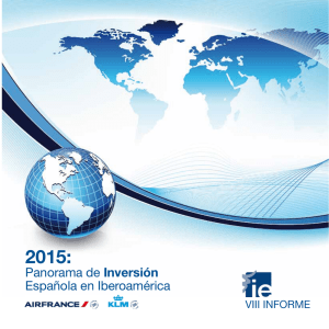 Panorama de Inversión Española en Iberoamérica