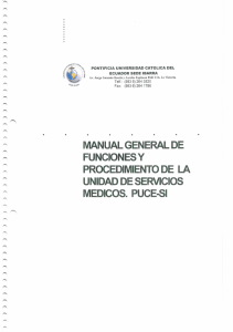 Manual General de Funciones y Procedimientos de la - PUCE-SI