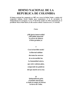 himno nacional de la republica de colombia