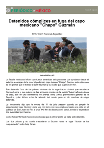 Detenidos cómplices en fuga del capo mexicano "Chapo" Guzmán