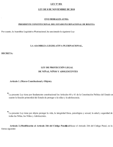 ley nº975 estabilidad laboral de la trabajadora embarazada