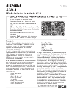 Módulo de Control de Audio del MXLV