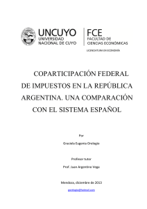 coparticipación federal de impuestos en la república argentina. una