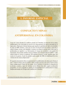 i. informe especial conflicto y minas antipersonal en