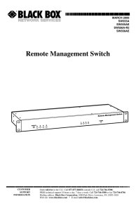 Remote Management Switch