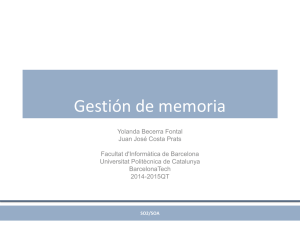Memoria dinámica - Universitat Politècnica de Catalunya