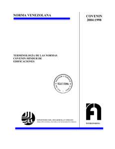 norma venezolana covenin 2004:1998 - FAU