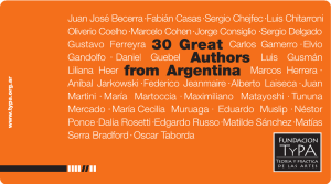 30 Great Authors from Argentina