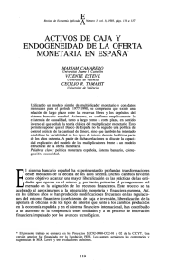 activos de caja y - Revista de Economía Aplicada