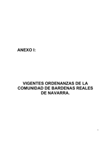 ANEXO I: VIGENTES ORDENANZAS DE LA COMUNIDAD DE