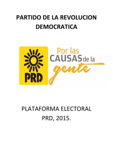 PARTIDO DE LA REVOLUCION DEMOCRATICA PLATAFORMA