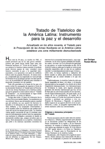 Tratado de Tlatelolco de la América Latina: Instrumento para la paz