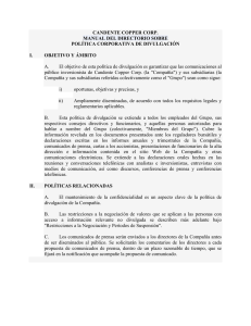 Corporate Disclosure Policy (Spanish)