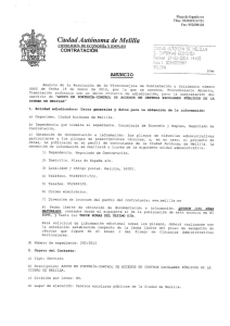 licitación - Ciudad Autónoma de Melilla