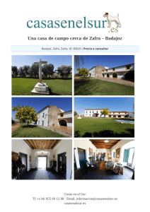 Una casa de campo cerca de Zafra – Badajoz