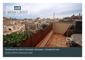 Penthouse for sale in Eixample. Muntaner