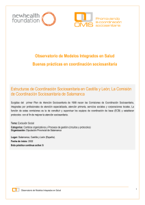 Estructuras de Coordinación Sociosanitaria en Castilla y León