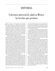 Cobertura universal de salud en México: las brechas que persisten
