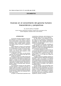 Avances en el conocimiento del genoma humano