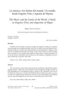 La música y los límites del mundo. Un estudio desde Eugenio Trías